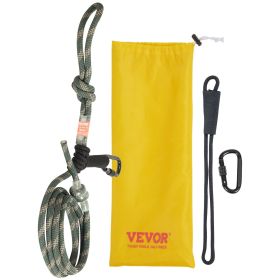 Tree Stand Safety Rope, 9 ft/2.7 M Treestand Lifeline Rope 30KN Breaking Tension, 0.6'' Hunting Safety Line with Prusik Knot