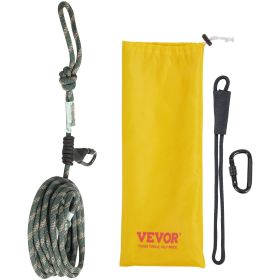Tree Stand Safety Rope, 30 ft/91.44 m Treestand Lifeline Rope 30KN Breaking Tension, 0.6'' Hunting Safety Line with Prusik Knot