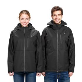 Heated Jacket for Men with 7.4V Battery, Soft Shell Electric Heating Coat (Clothing Size: Size XL, Clothing Style: Men's Style)